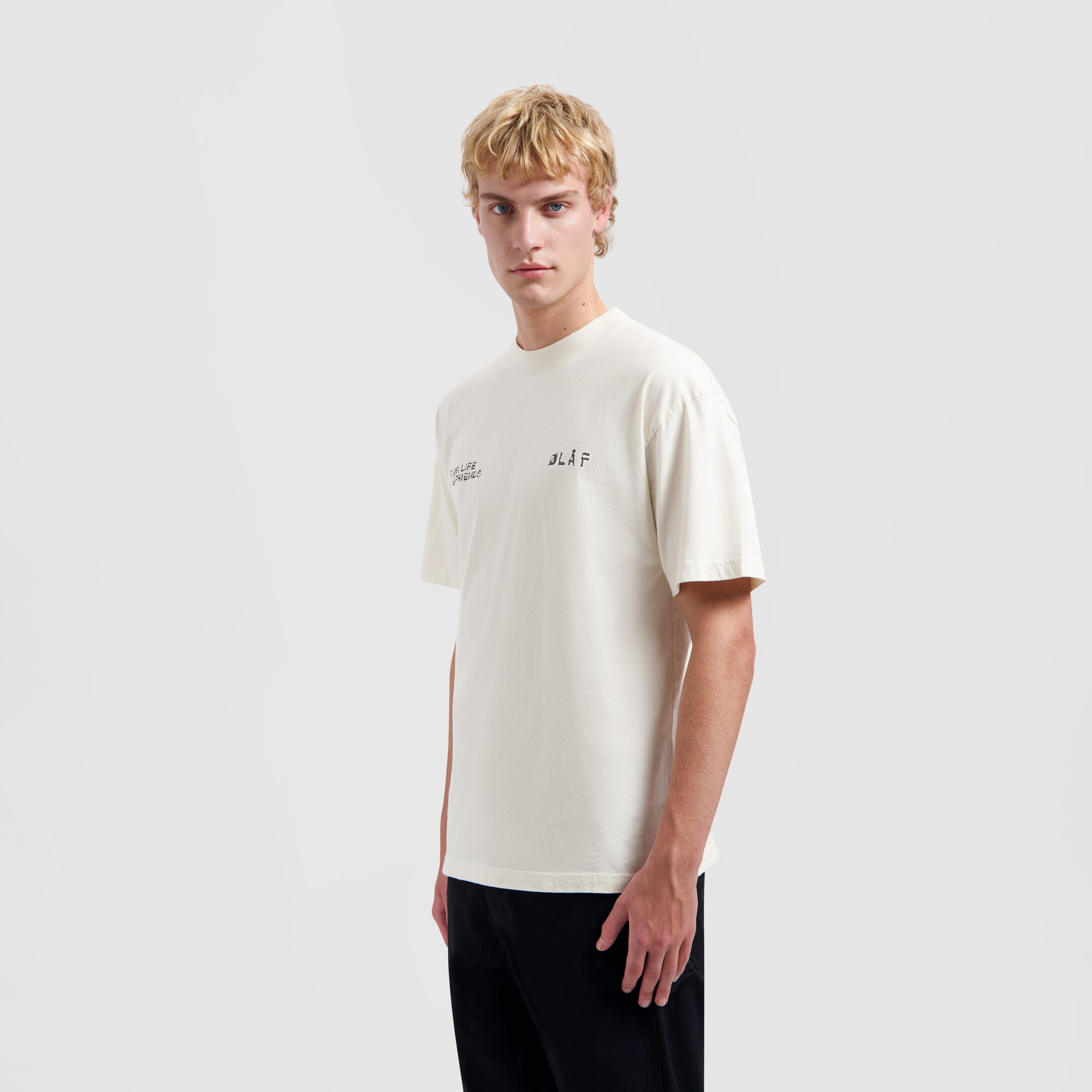 Dual Logo Tee - Off White