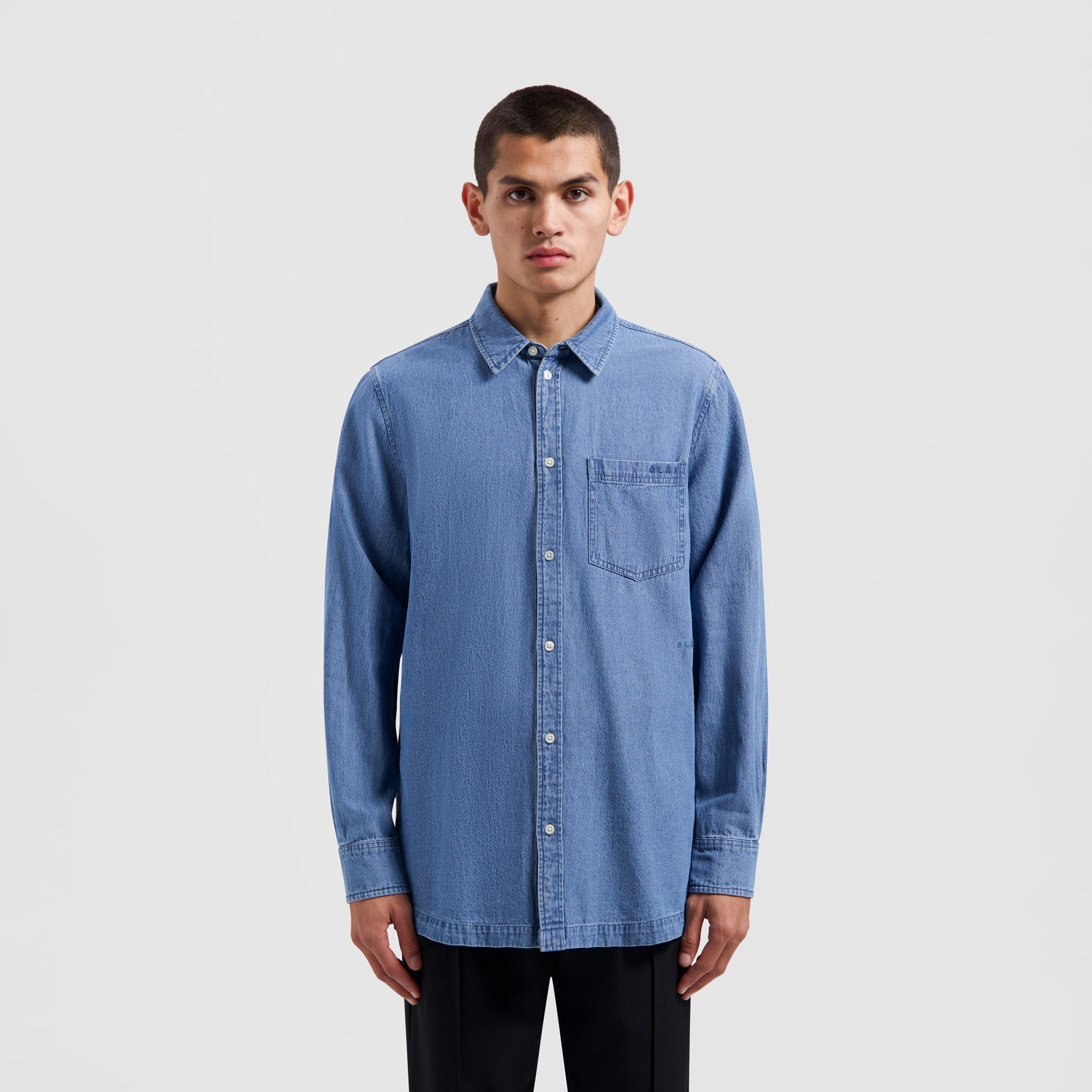 Denim LS Shirt - Blue