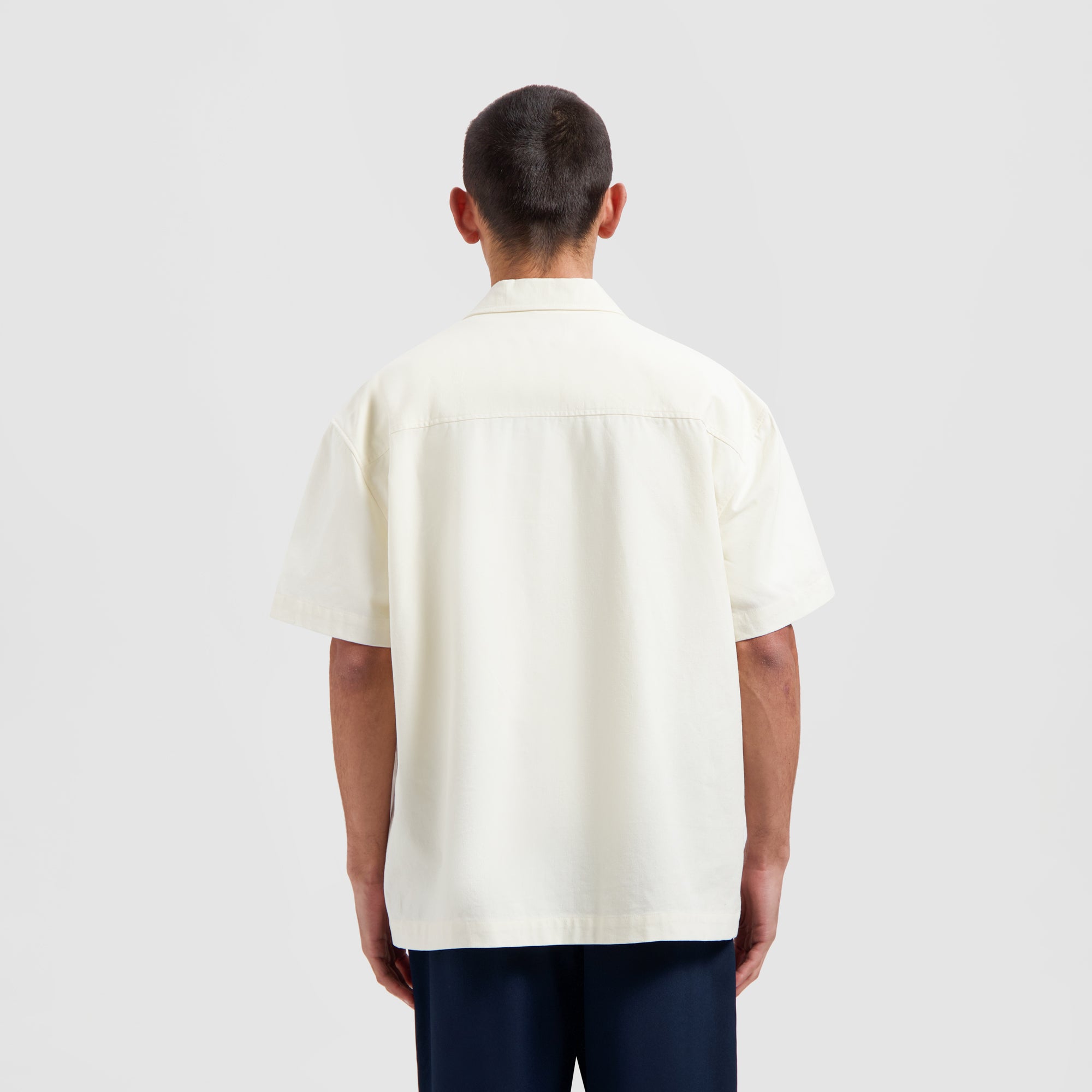 Cotton Linen SS Shirt - Ivory