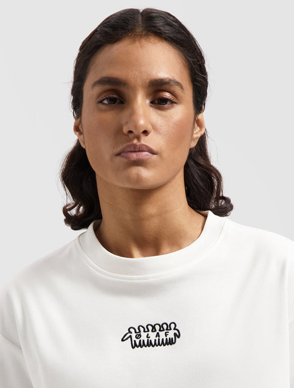 WMN Interlock Boxy Friends Tee - White
