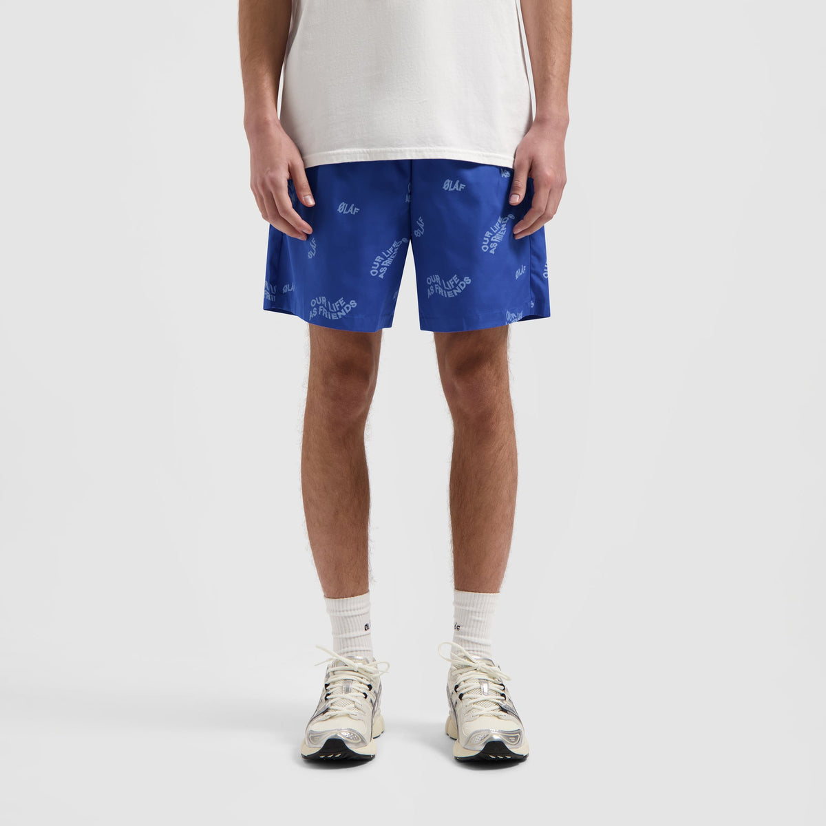 SWIM SHORTS WAVY AOP | BLUE