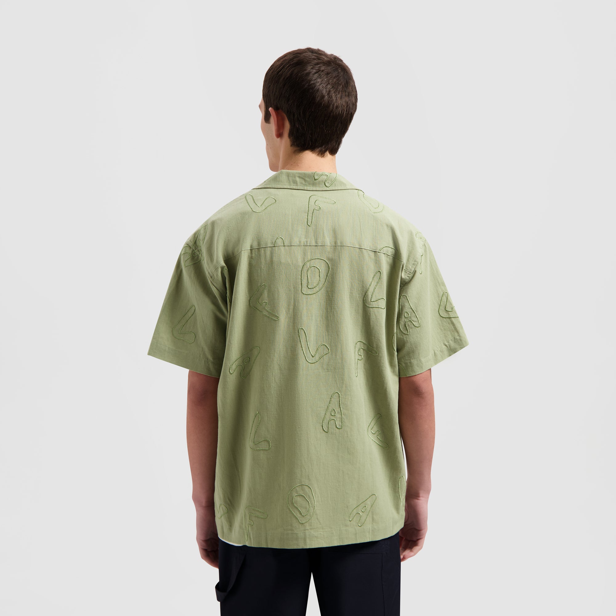 Embro AOP Shirt SS - Washed Green