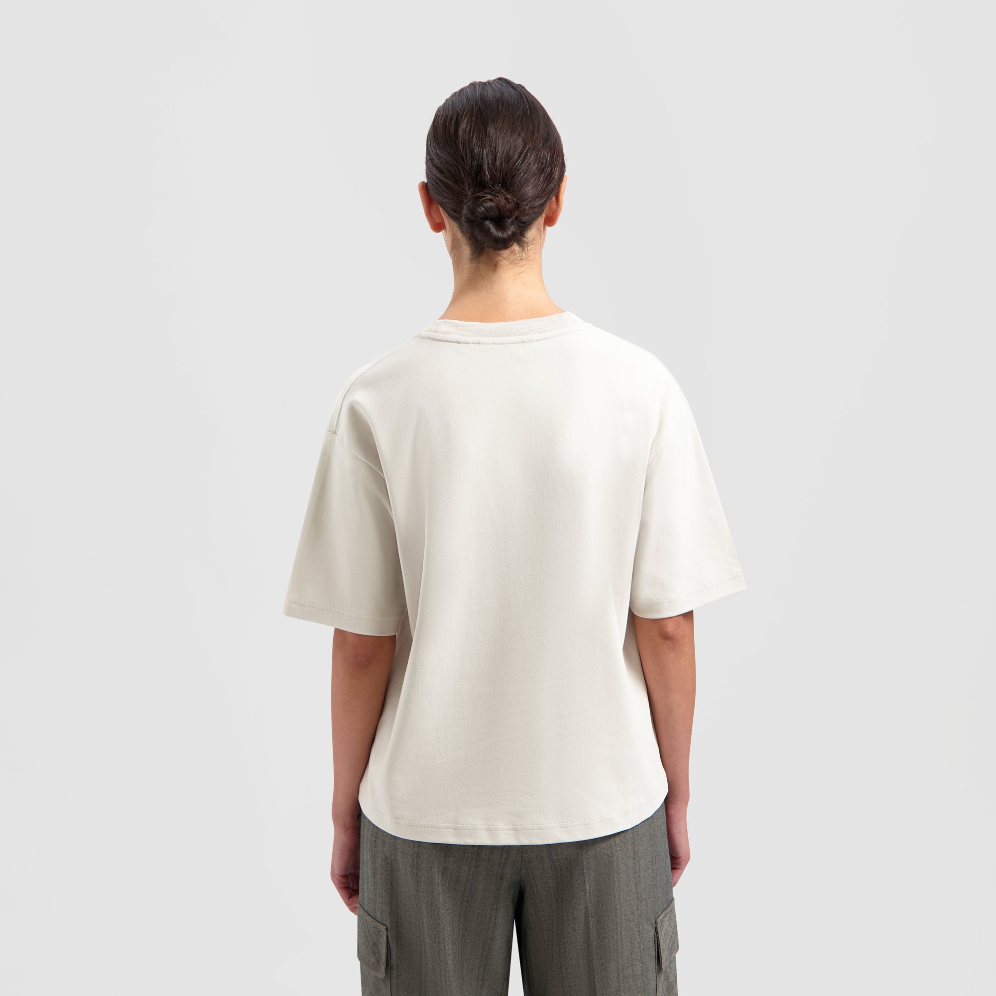 Interlock Boxy Tee - Cement