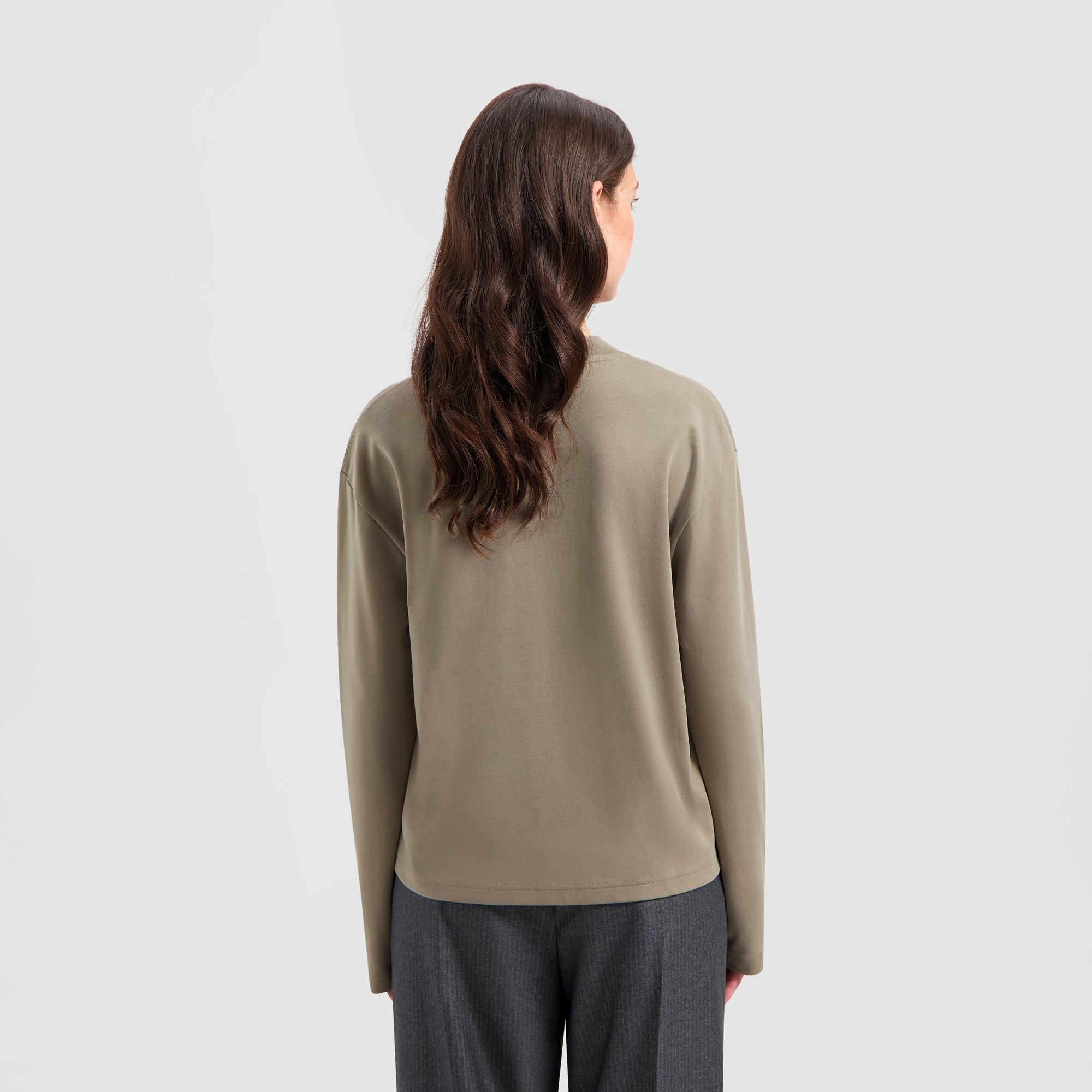 Interlock Logo LS Tee - Cedar Brown