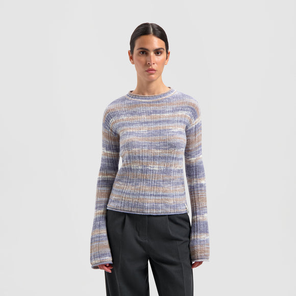 Space Dye Knit - Purple