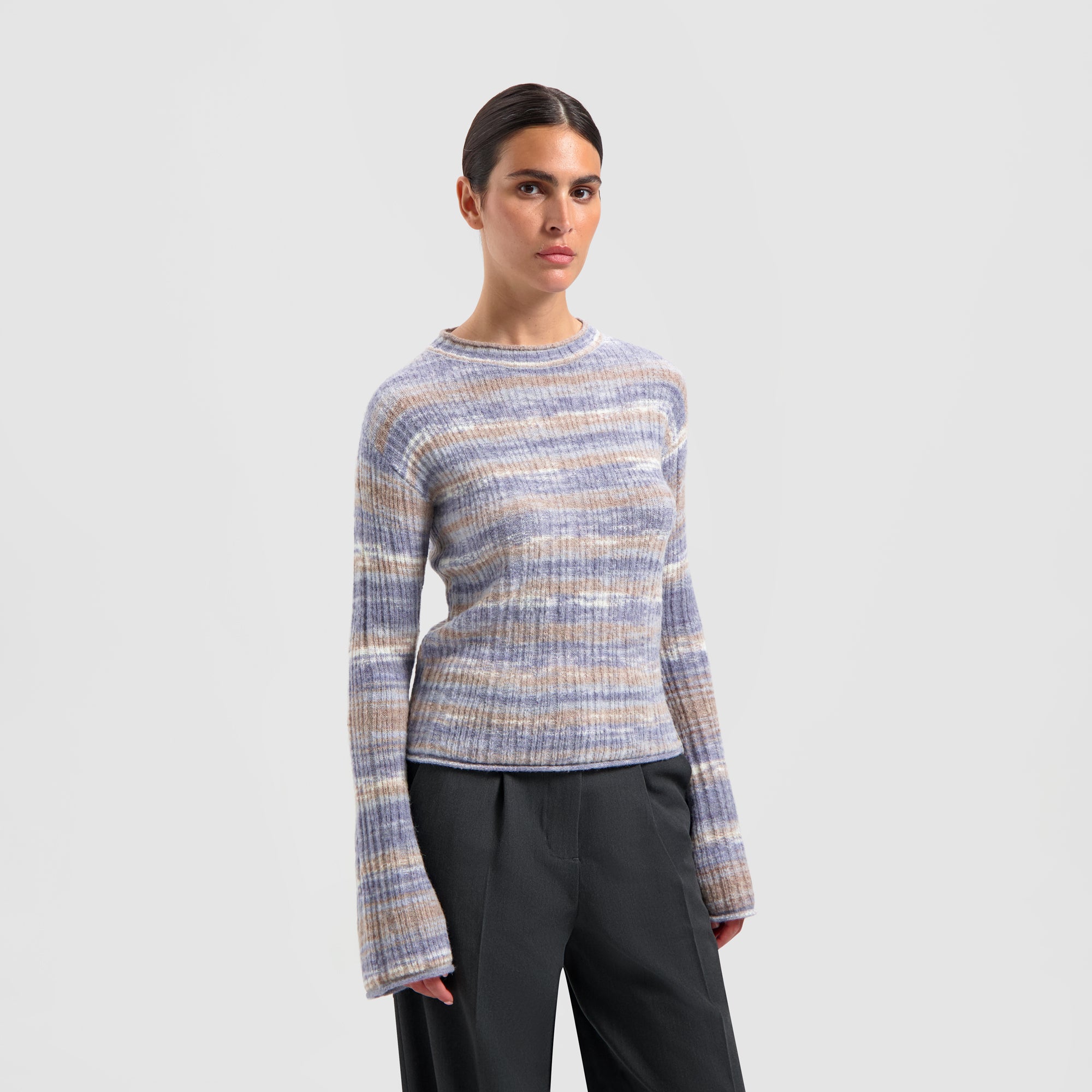 Space Dye Knit - Purple