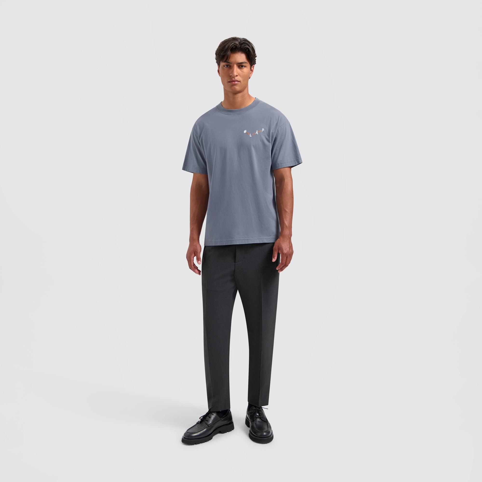 Arrows Tee - Dusty Blue
