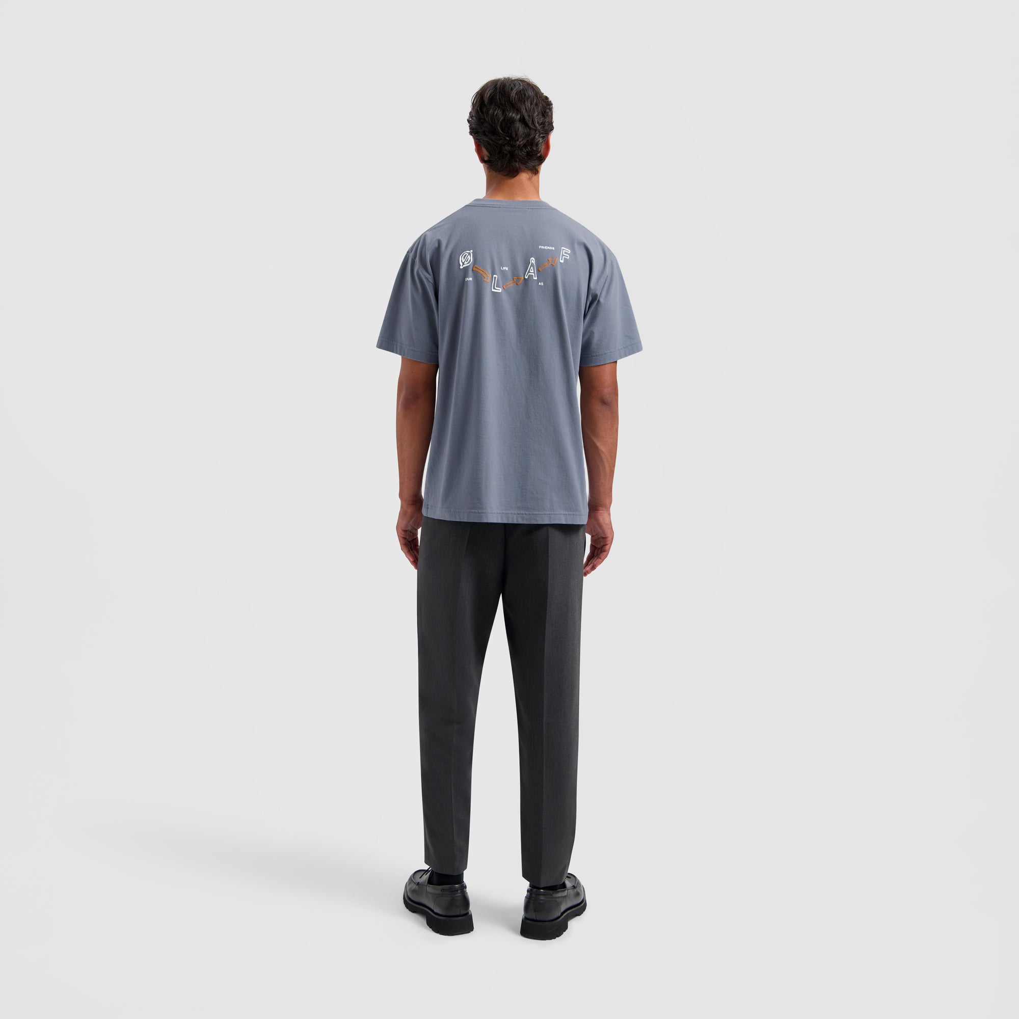 Arrows Tee - Dusty Blue