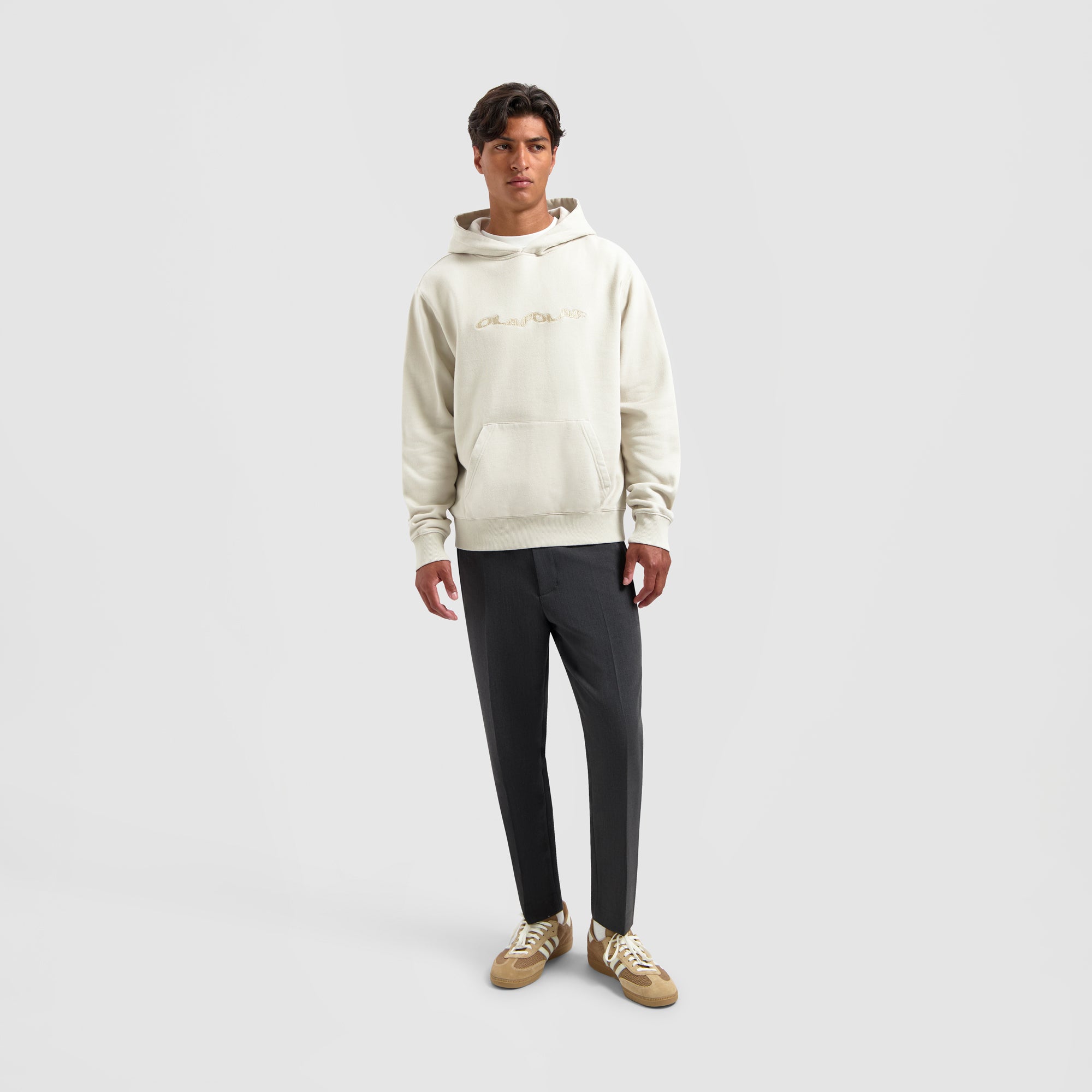 Wavy Drift Hoodie - Cement