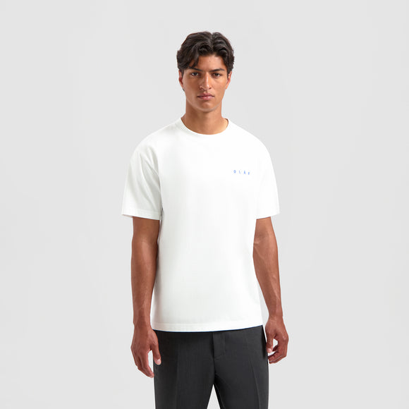 Scribble Face Tee - Optical White