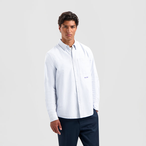 Stripe Oxford Shirt - Blue/White