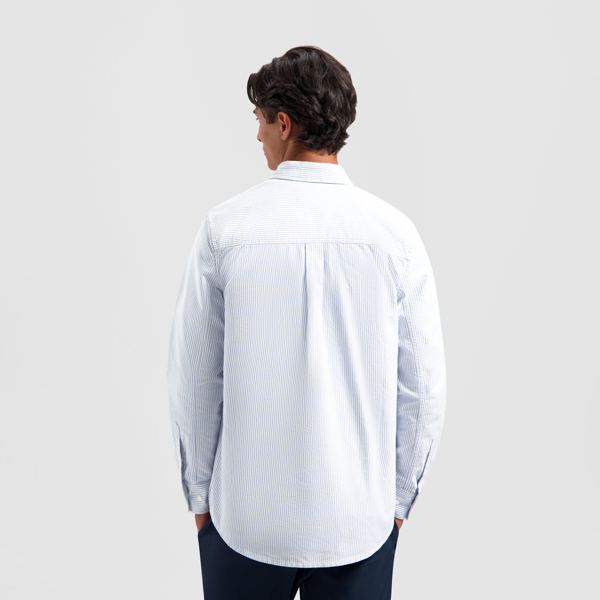 Stripe Oxford Shirt - Blue/White