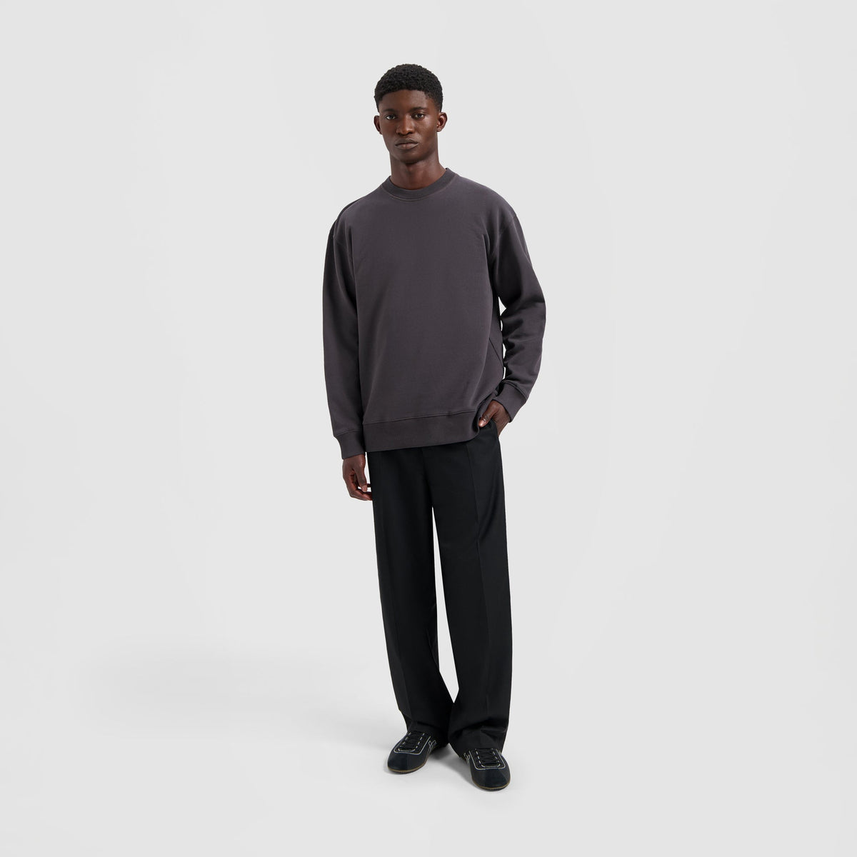 VARSITY CREWNECK | CHARCOAL
