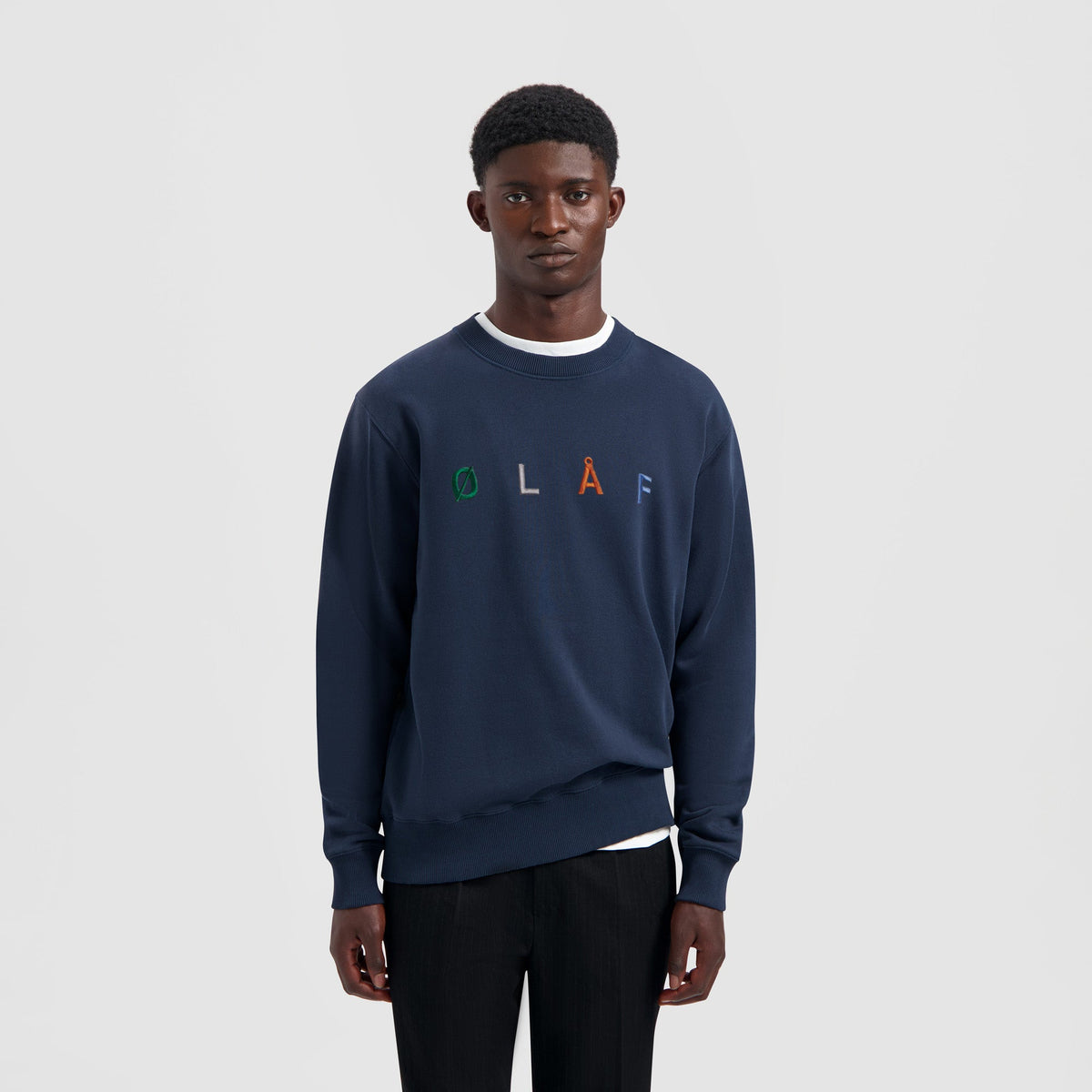 SANS EMBRO CREWNECK | NAVY