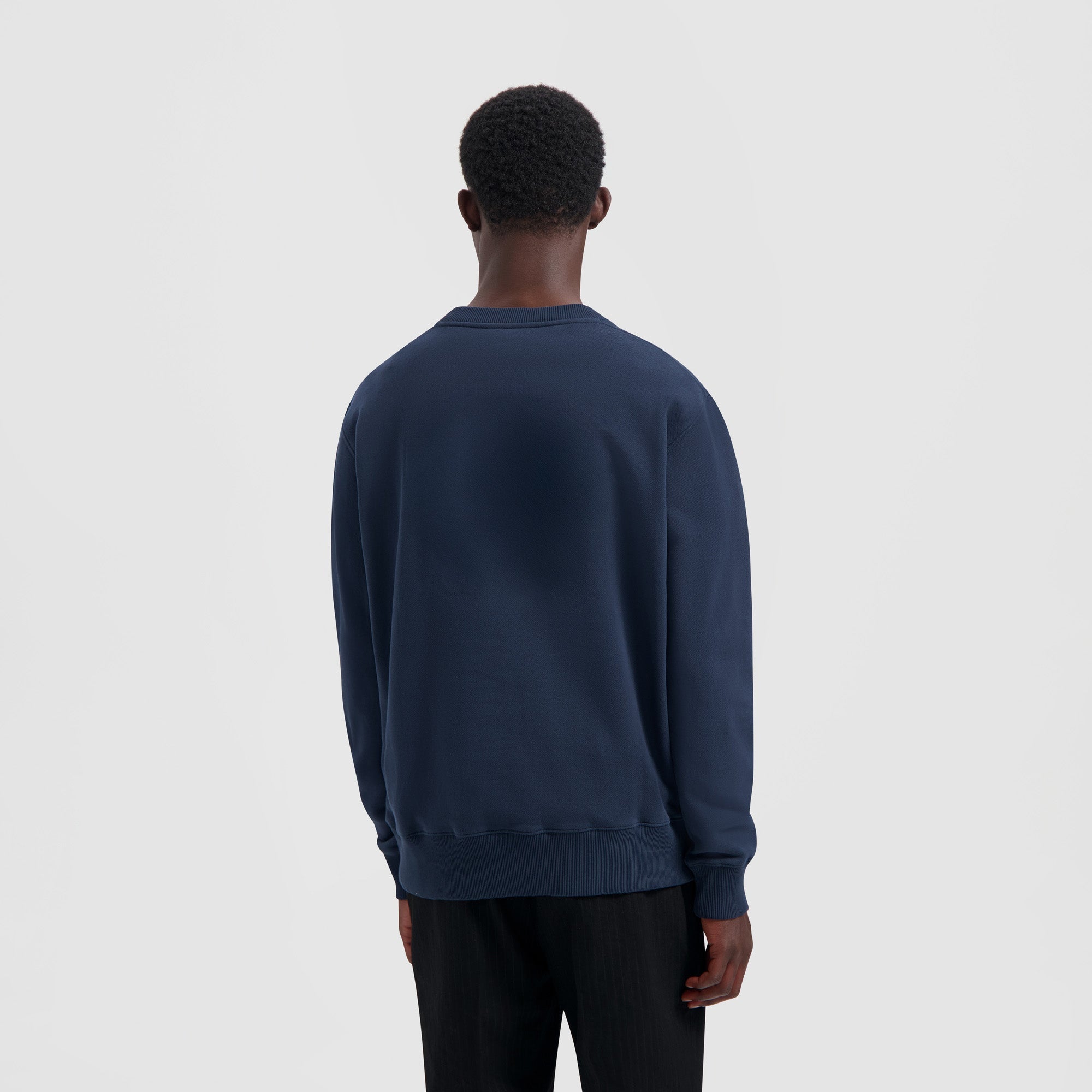 Sans Embro Crewneck - Navy