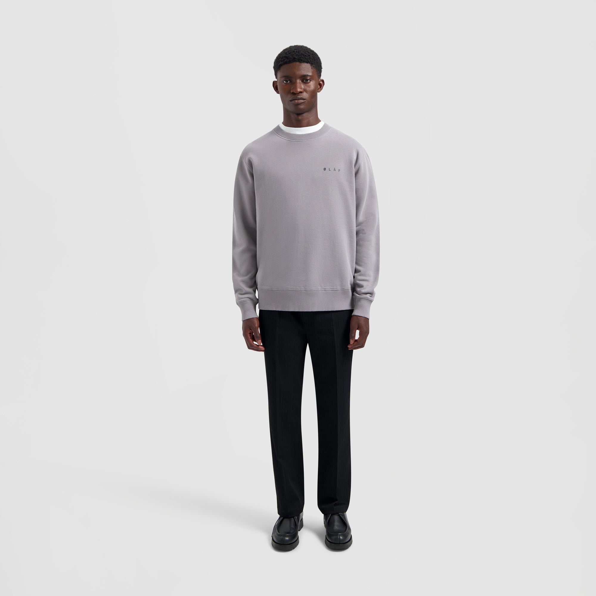 Nostalgia Face Crewneck - Slate Grey