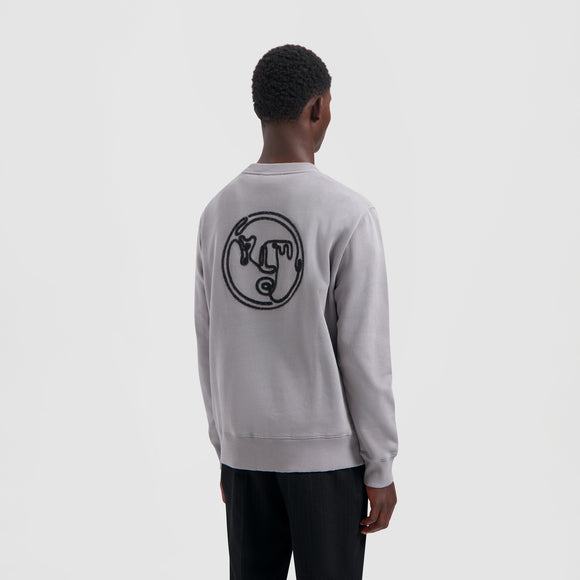 Nostalgia Face Crewneck - Slate Grey