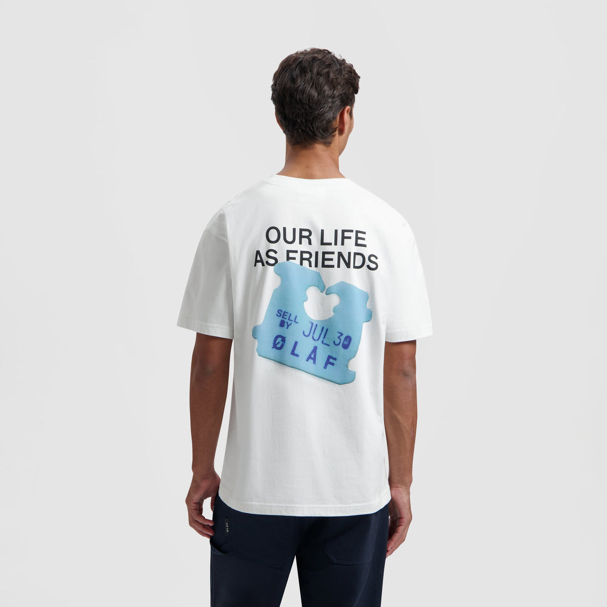 FRIENDS CLIP TEE | OPTICAL WHITE
