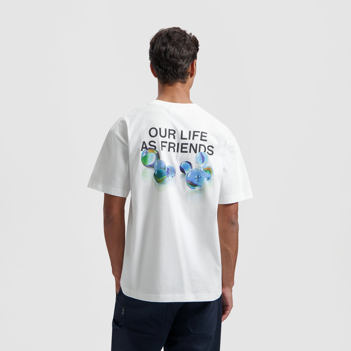 MARBLES TEE | OPTICAL WHITE