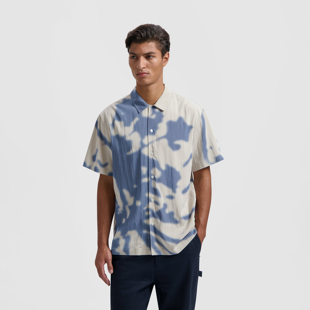 ABSTRACT DANDELION SHIRT SS | CEMENT