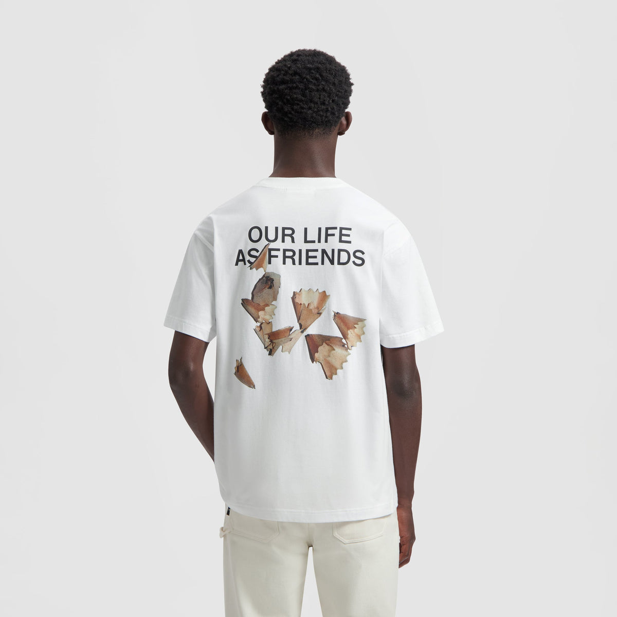 GRAPHITE TEE | OPTICAL WHITE