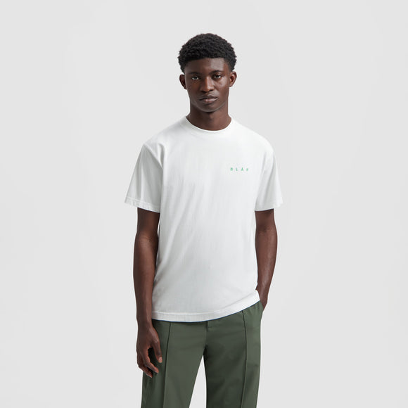 Spiral Face Tee - Optical White