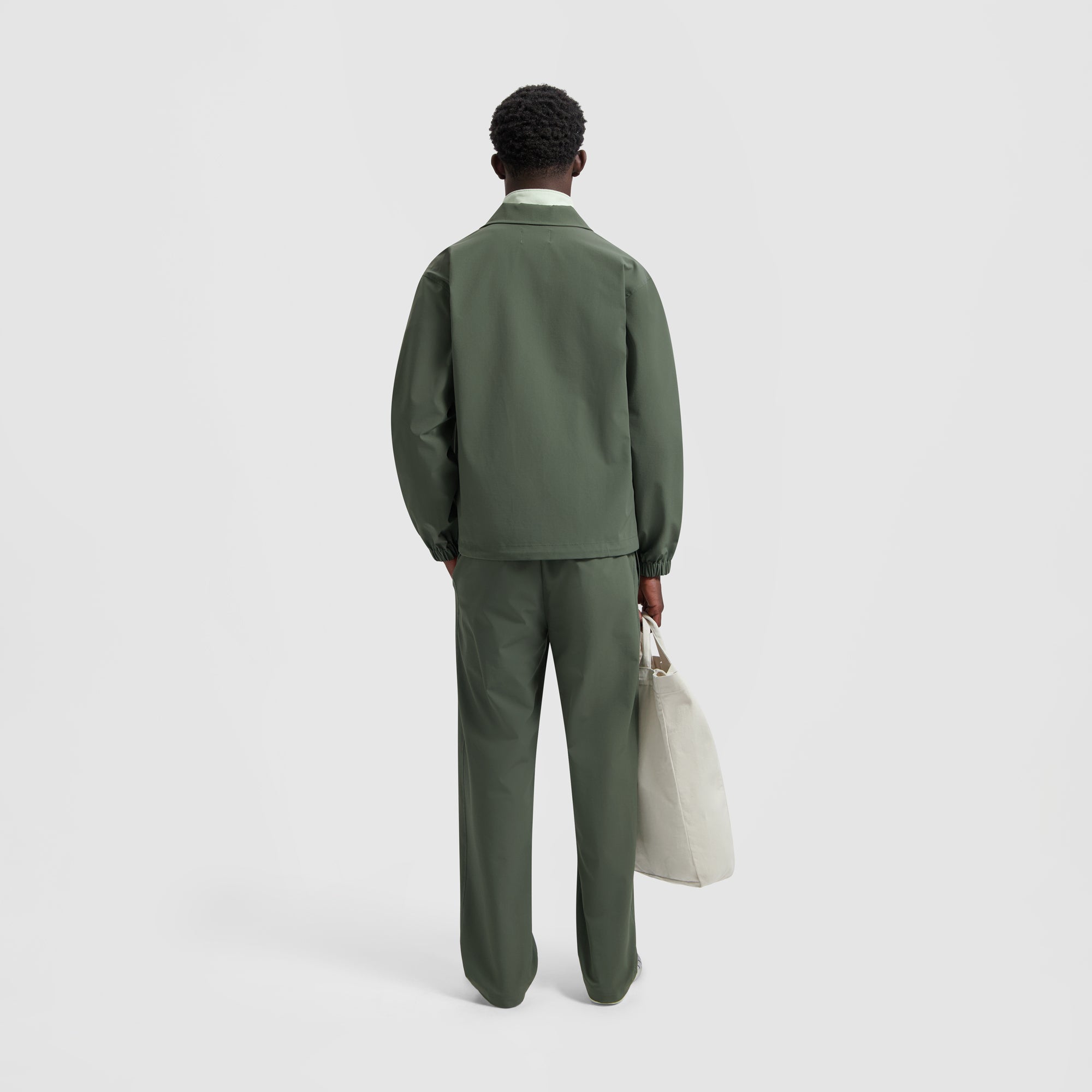 Bonded Ripstop Coach Jacket - Grey Green
