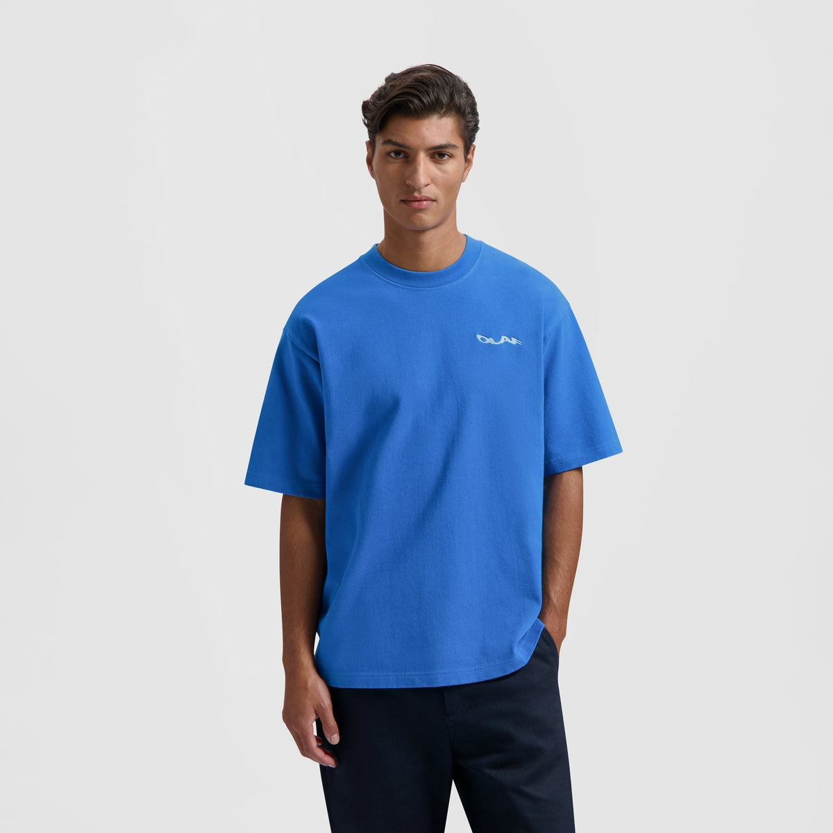 WAVY DRIFT EMBRO TEE | BRIGHT BLUE