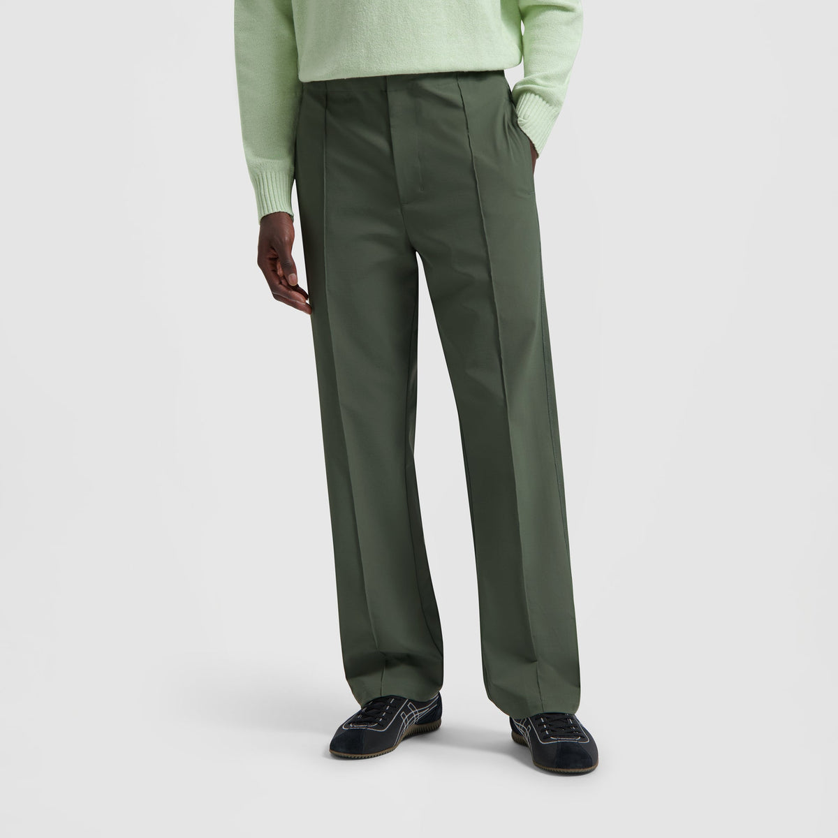 BONDED RIPSTOP TROUSERS | GREY GREEN