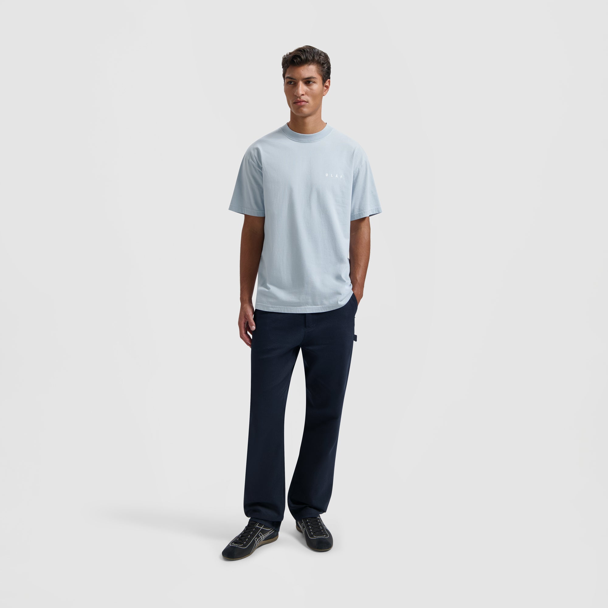 Face Tee - Baby Blue