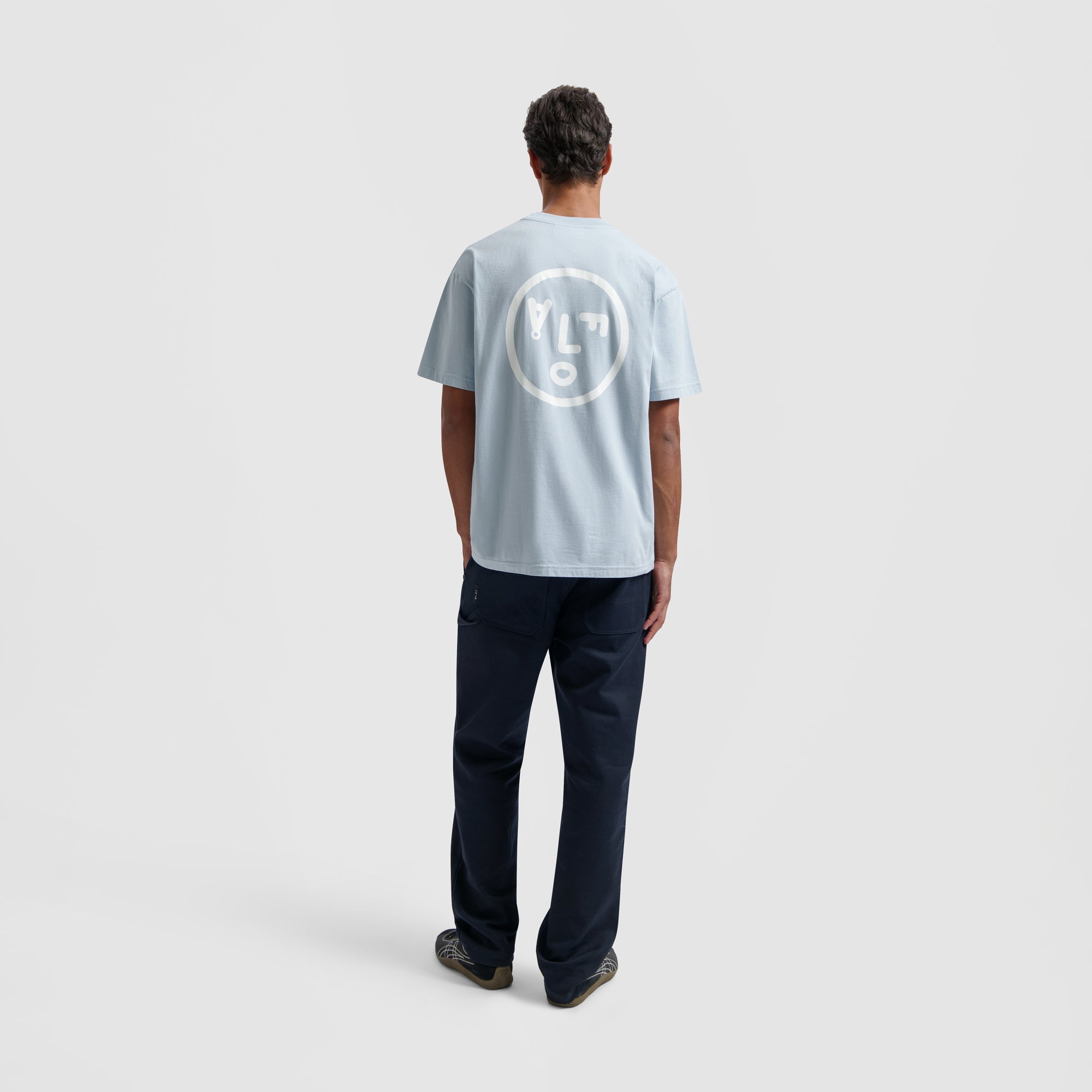 Face Tee - Baby Blue