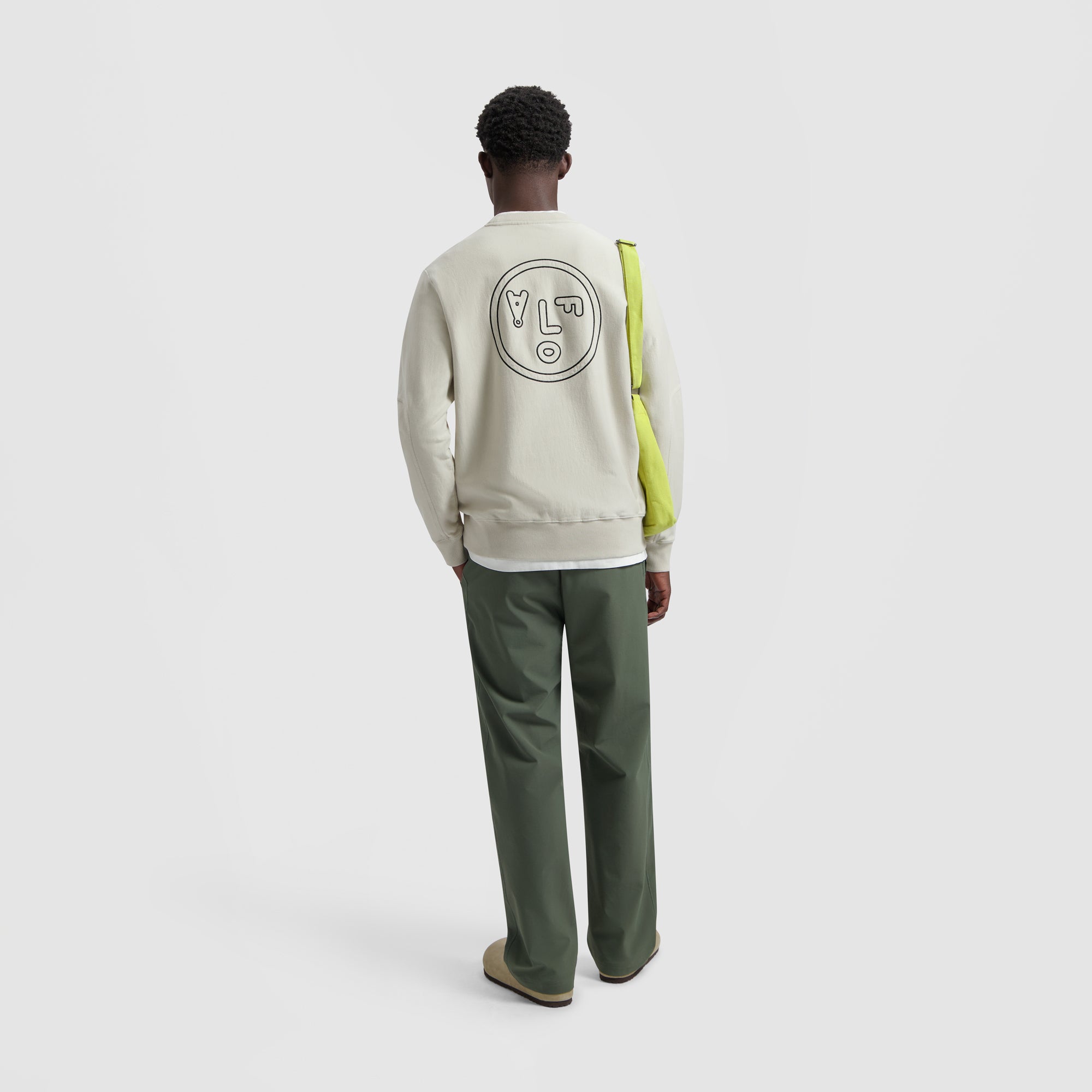Face Crewneck - Cement
