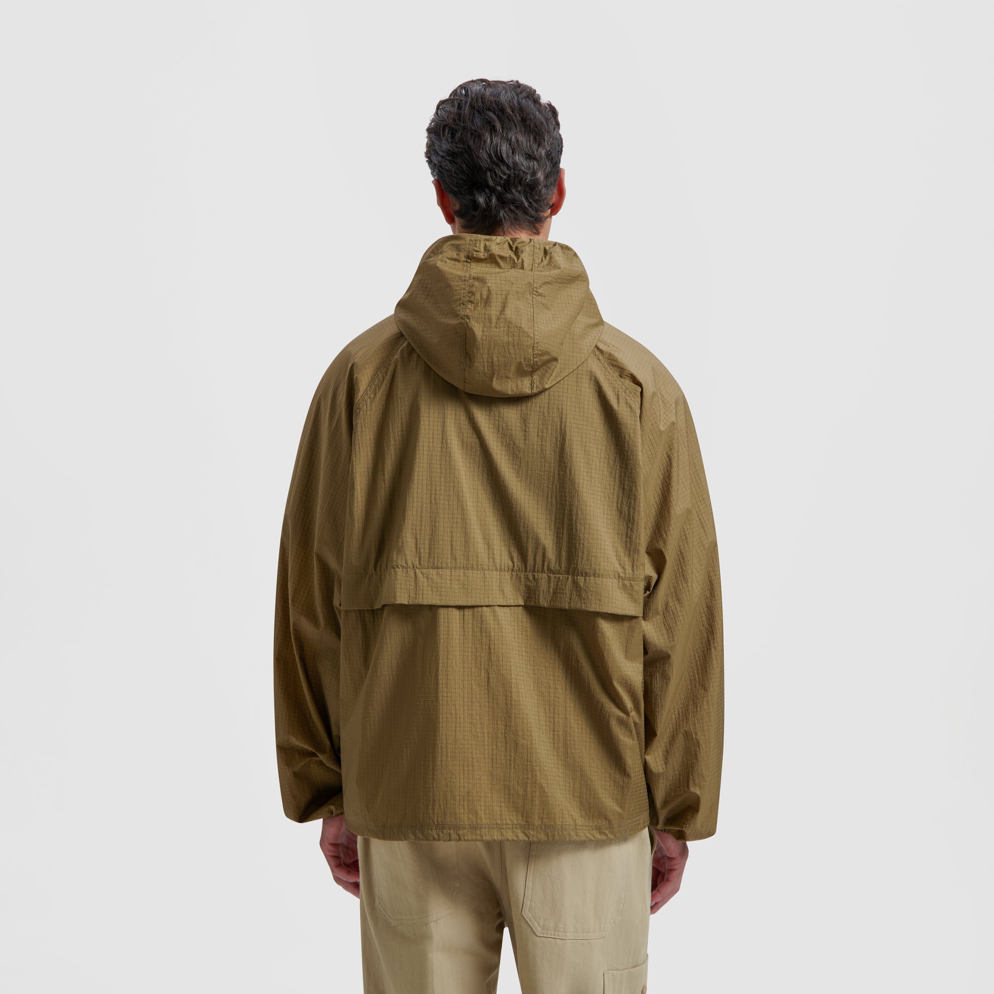 Hooded Windbreaker - Moss Brown – ØLÅF