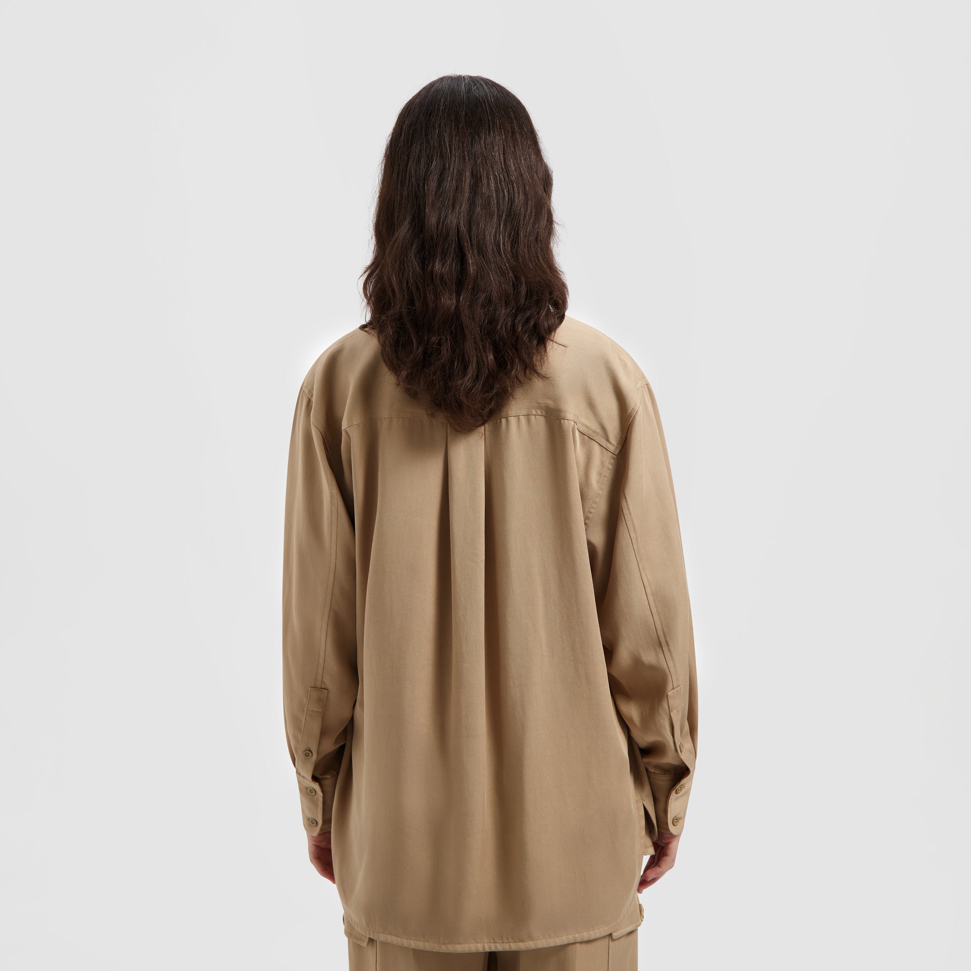 Drapey LS Shirt - Cinnamon Brown
