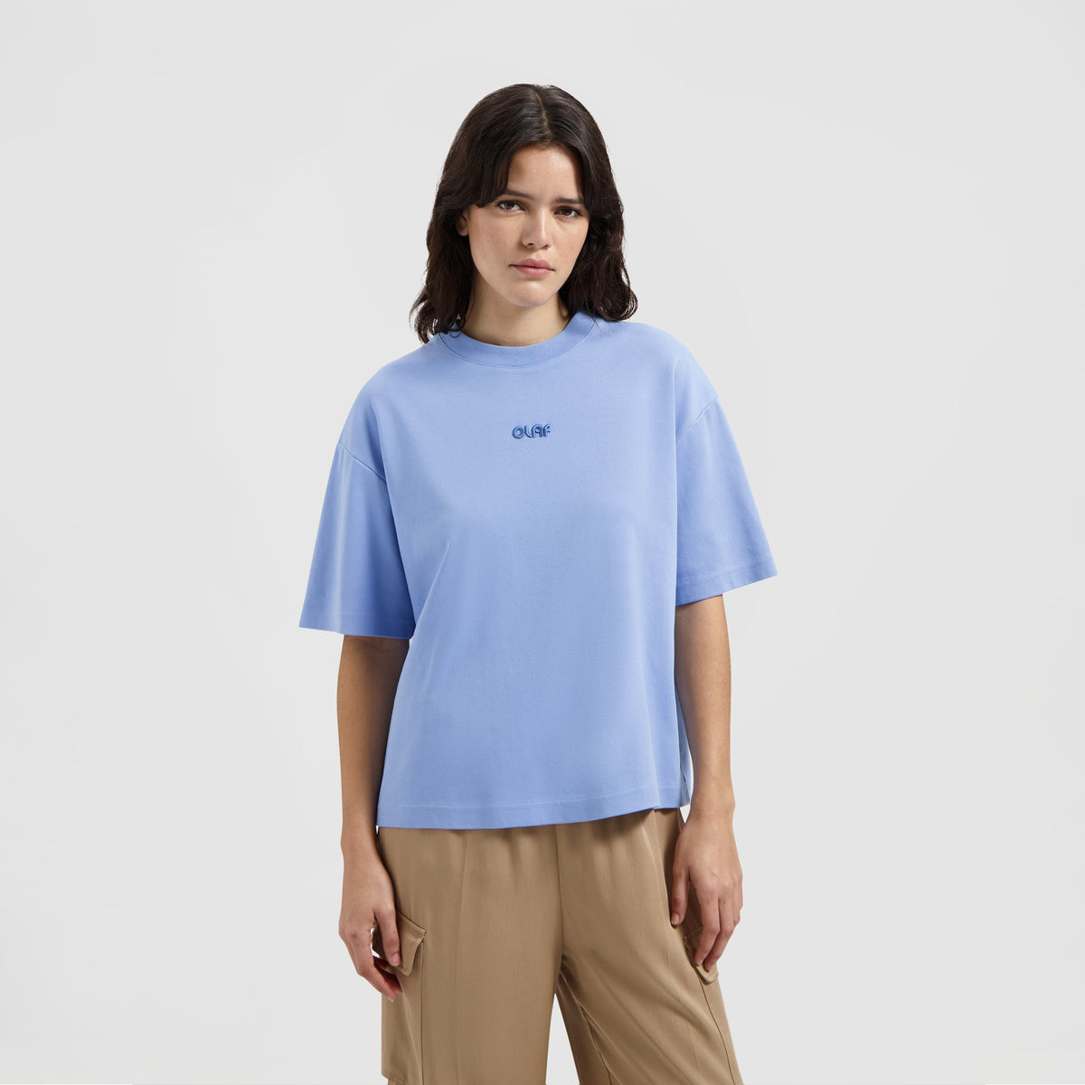 RETRO LOGO BOXY TEE | SUMMER SKY