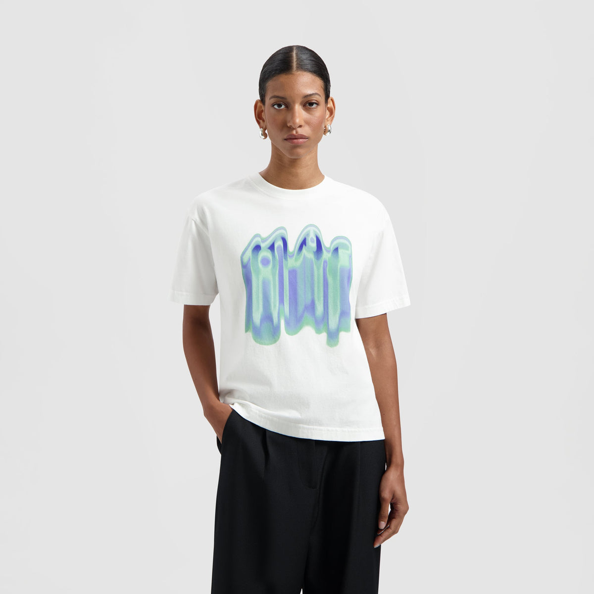 SMUDGE LOGO TEE | WHITE