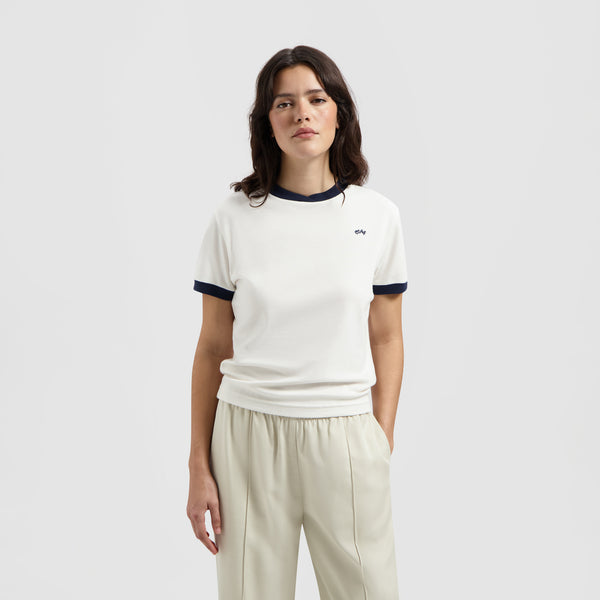 Signature Ringer Tee - Off White