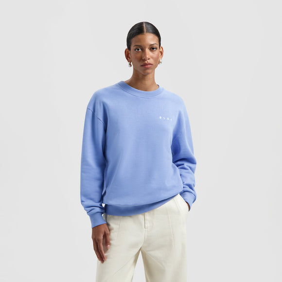 Spiral Face Crewneck - Summer Sky Blue