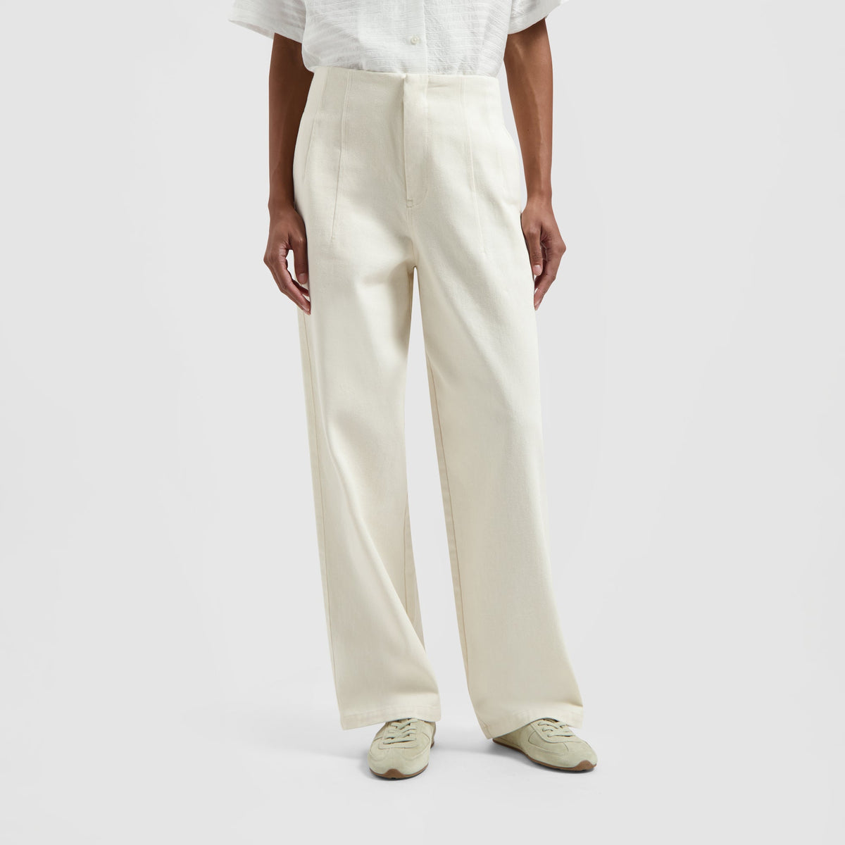 BARREL LEG PANT | OFF WHITE