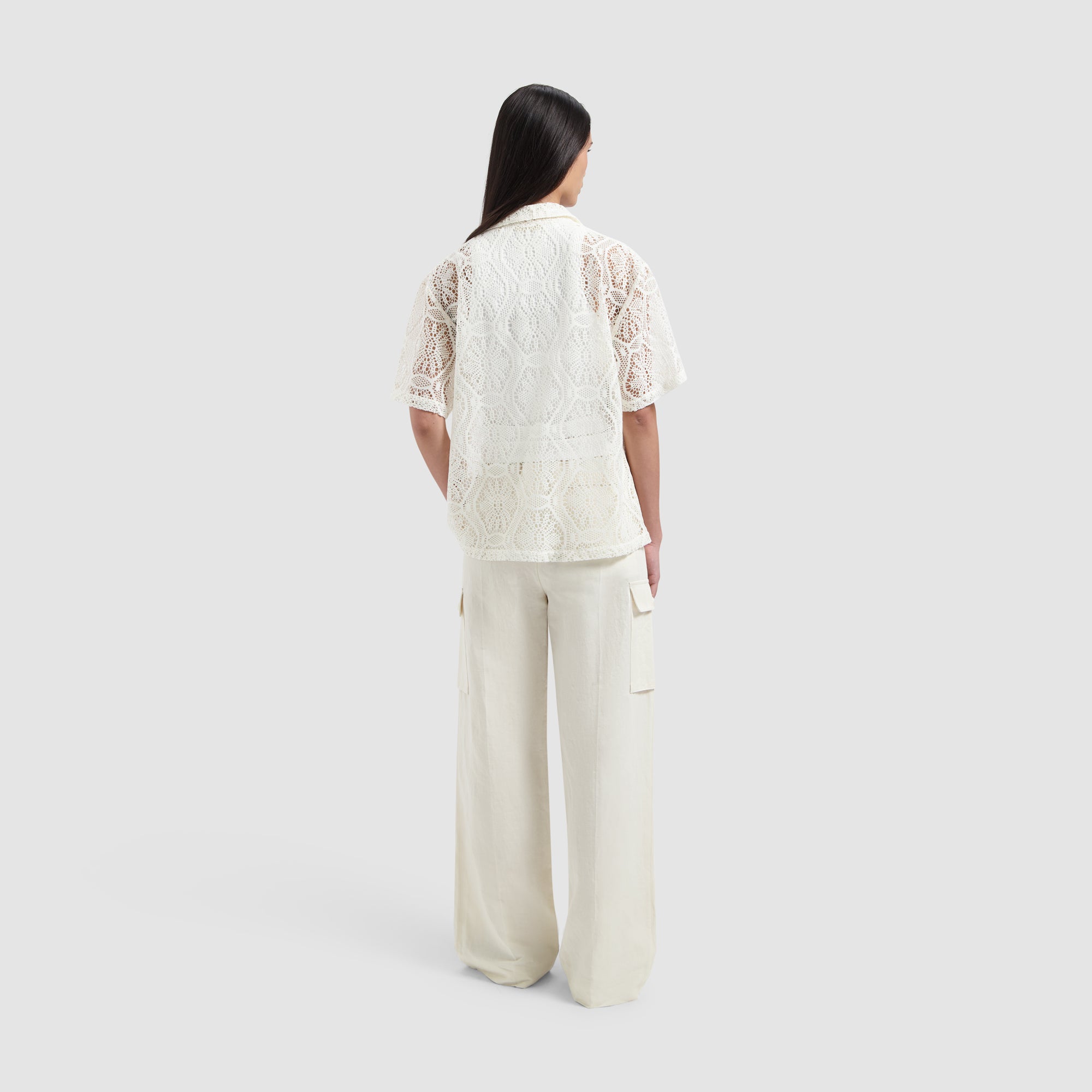 Lace Camp Shirt SS