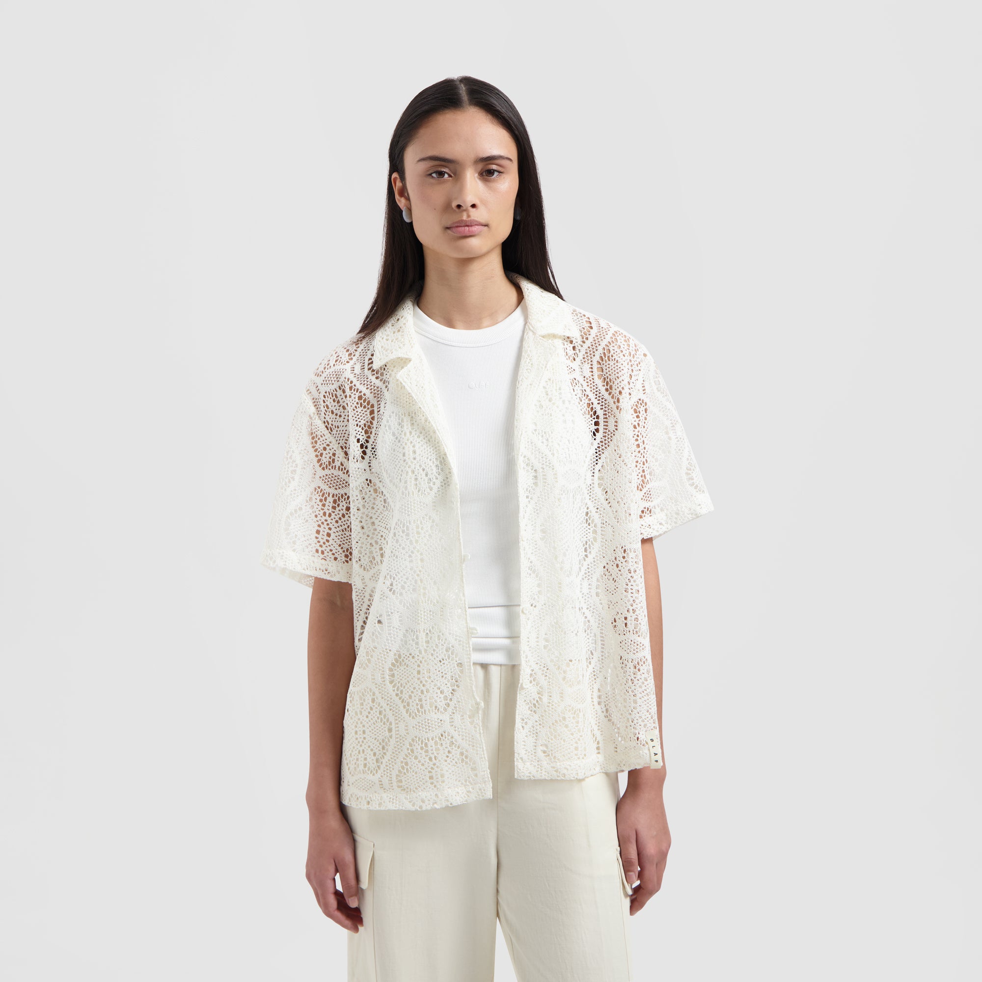 Lace Camp Shirt SS