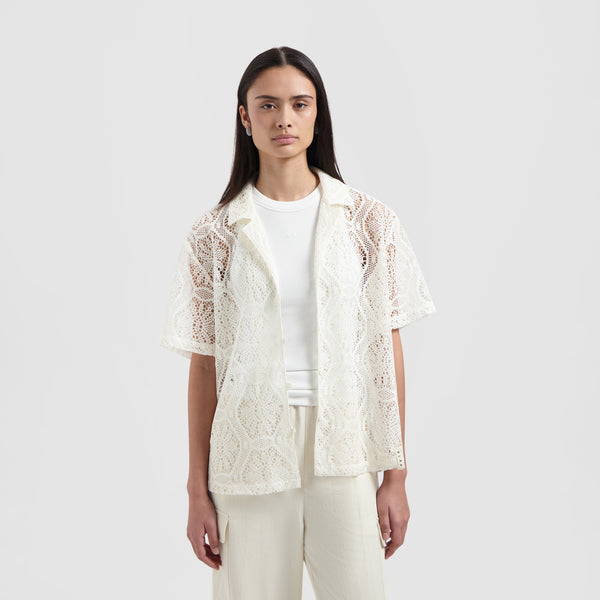 Lace Camp Shirt SS