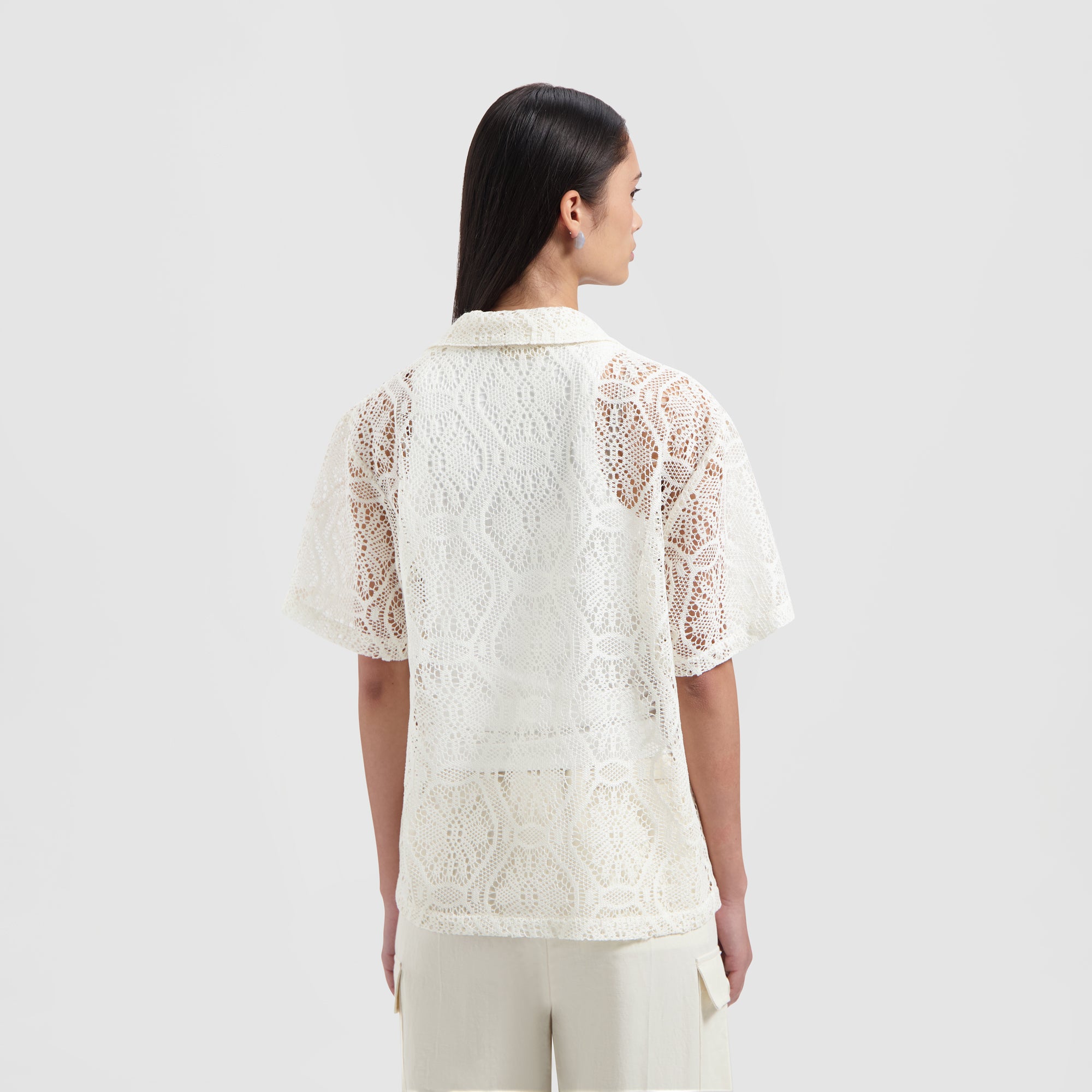 Lace Camp Shirt SS