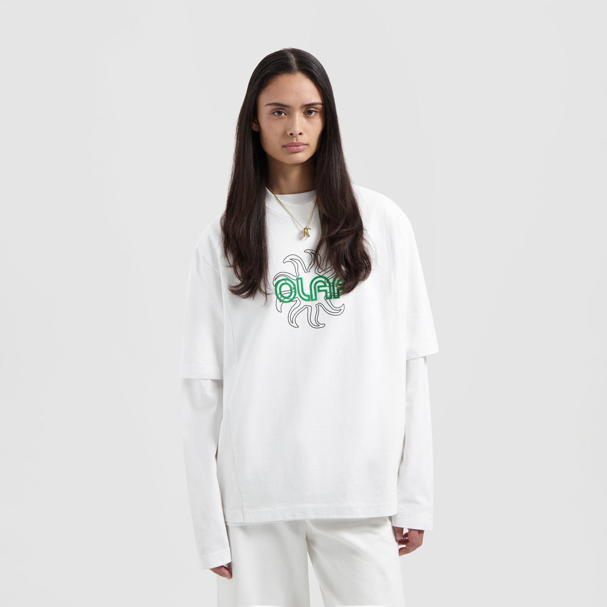 SUN OVERSIZED TEE | OPTICAL WHITE