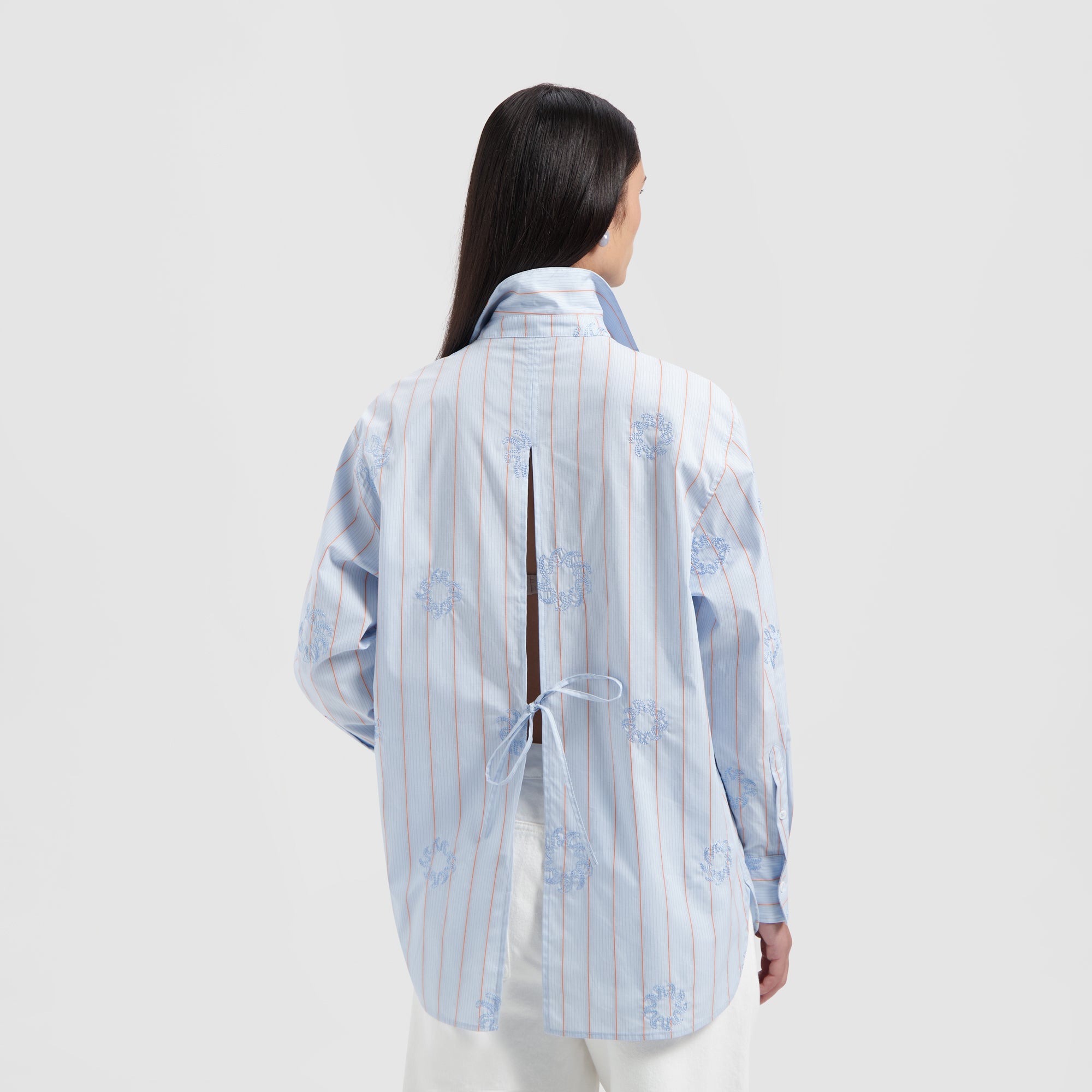 Stripe Embro Sun Shirt