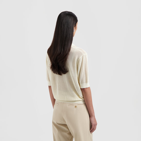 Sun Knitted Polo Top