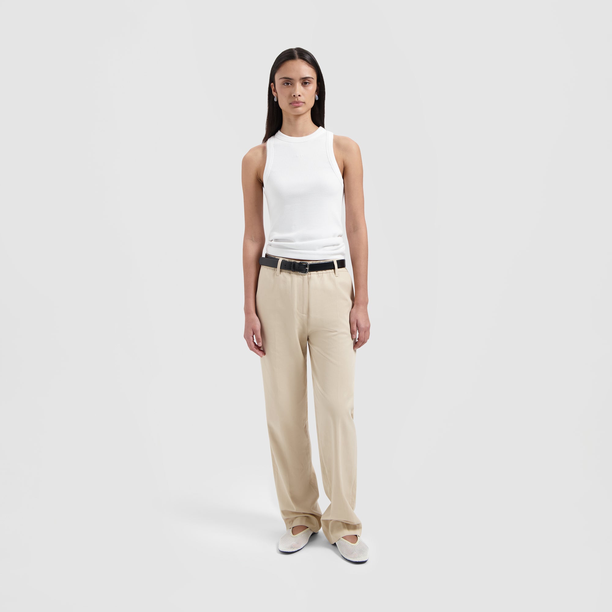 Tailored Straight Pants