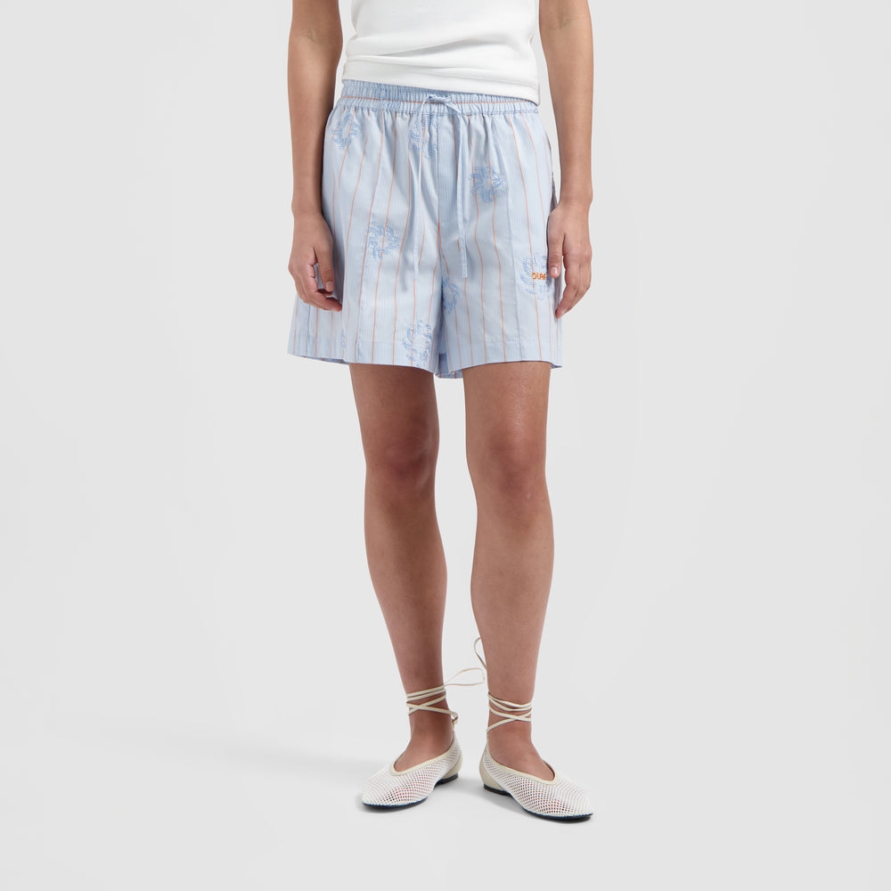 Stripe Embro Sun Shorts