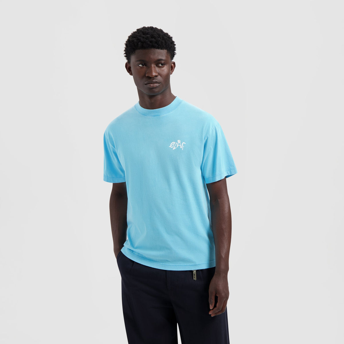 TAG TEE | CYAN BLUE