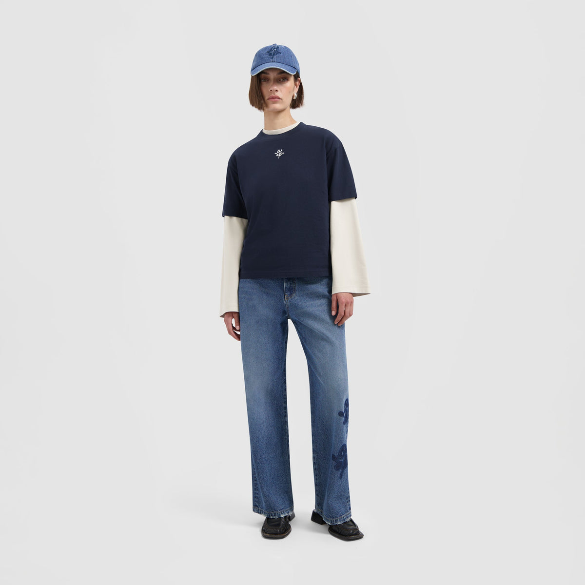 MONOGRAM REGULAR TEE | NAVY